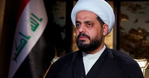 الشيخ قيس الخزعلي يخاطب المتظاهرين: يجب الاسراع بتشكيل الحكومة