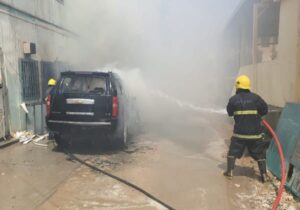 الدفاع المدني بالاقليم: حريق حافلة زوّار الاربعينية لم يسفر عن خسائر بشرية