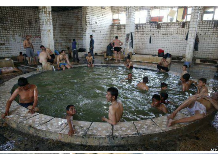 حمام العليل عاد ليداوي العراقيين بحلة جديدة بعد الحرب ضد الارهاب