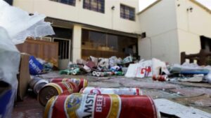 هجوم صاروخي يستهدف متجراً لبيع المشروبات الكحولية في الديوانية