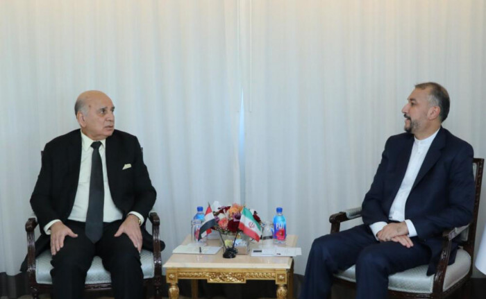 وزير الخارجية ونظيره الإيراني يؤكدان ضرورة استمرار المباحثات مع السعودية في بغداد