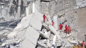 الخزعلي يدعو لفتح تحقيق ومحاسبة المقصرين عن حادثة انهيار مبنى الكرادة