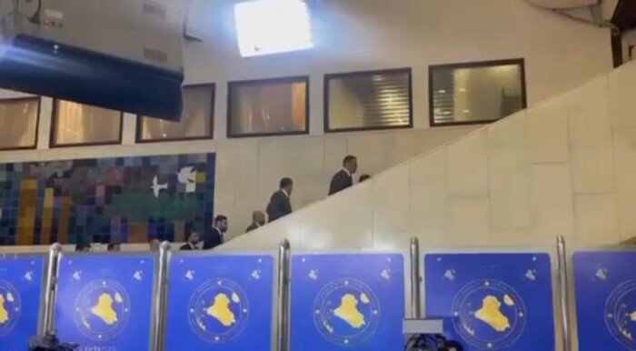 بالفيديو.. لحظة وصول السوداني وكابينته قبيل جلسة البرلمان