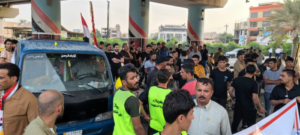 تظاهرات في النجف وكربلاء في ذكرى تشرين