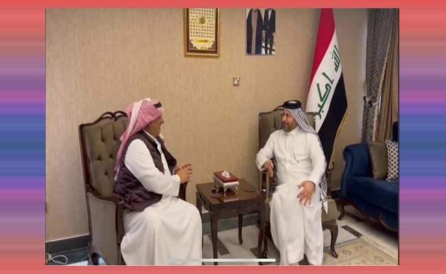 بالصورة.. القيادي في التيار الصدري حسن الكعبي يستقبل السفير السعودي في العراق