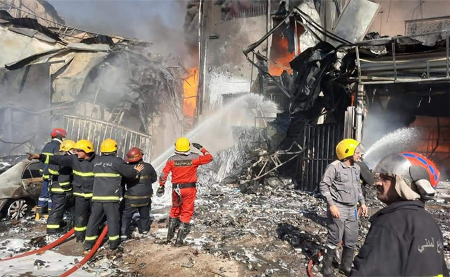 الدفاع المدني: حريق الوزيرية سببه سقوط مصعد جراء الحمل الزائد