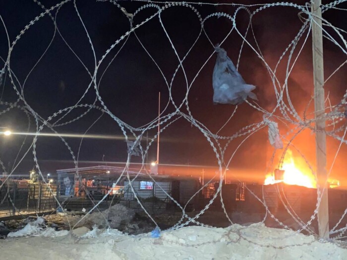 صور القصف الامريكي عند الحدود السورية العراقية
