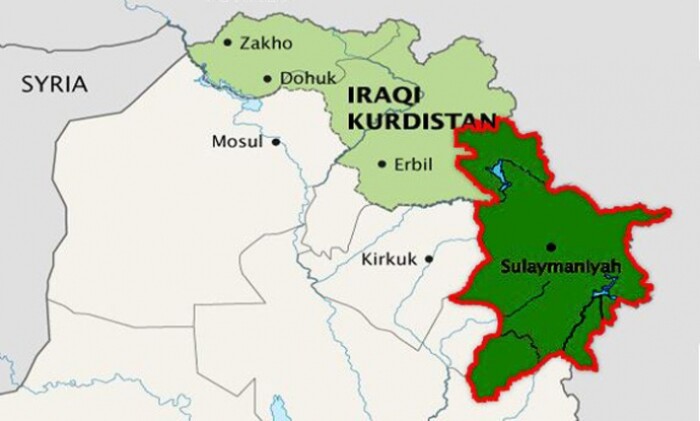 هل تنتهي صفة الاقليم من كردستان اذا انسلخت السليمانية؟