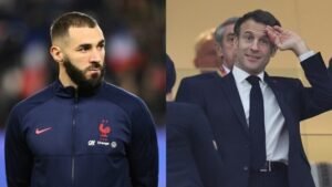 بنزيما يحرج الرئيس الفرنسي برفضه دعوة حضور نهائي المونديال