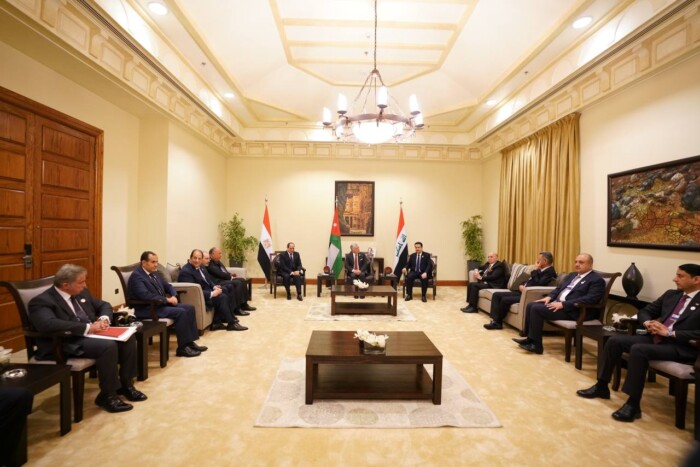 لقاء قمة ثلاثي يجمع السوداني مع العاهل الأردني والرئيس المصري