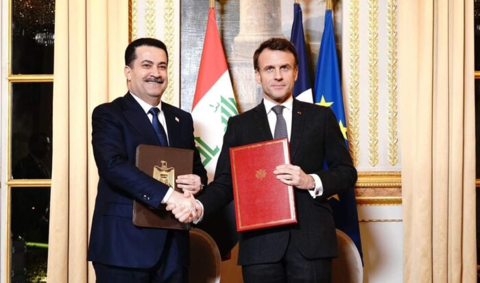 فرنسا والعراق يوقعان اتفاقية شراكة استراتيجية شاملة