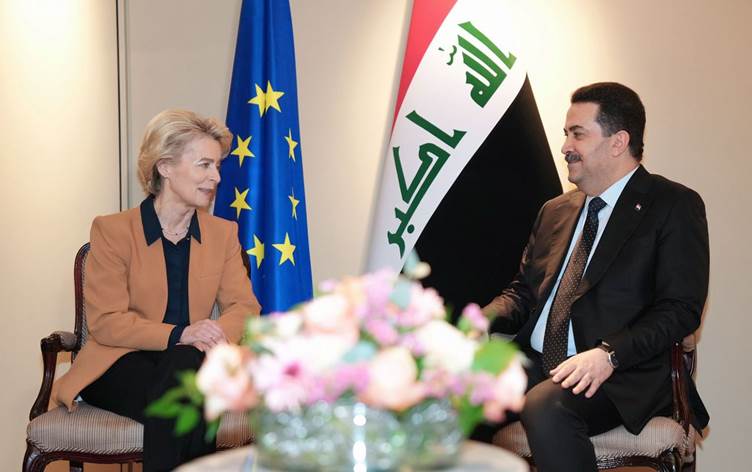 السوداني يؤكد رغبة العراق في عقد شراكات تنموية متطوّرة مع دول الاتحاد الأوروبي