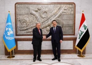 السوداني يبحث مع امين عام الامم المتحدة ملفات دولية ومحلية ابرزها النازحون