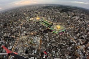 بالصورة.. كربلاء… في ليلة النصف من شعبان ذكرى ولادة الامام المهدي (عج)
