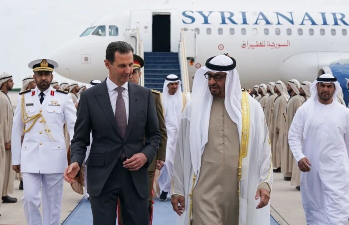 الرئيس السوري بشار الأسد يصل إلى العاصمة الإماراتية أبوظبي في زيارة رسمية