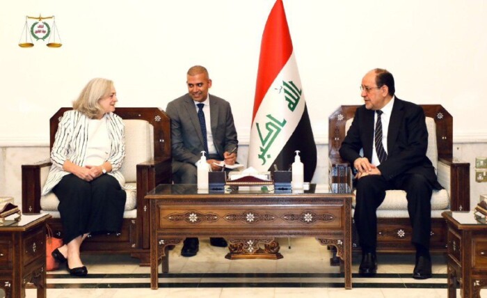 Al-Maliki and the US ambassador discuss political and security developments
