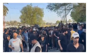 شاهد.. بدء توافد المتظاهرين في بغداد لنصرة القران الكريم