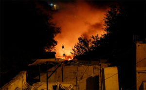 ثلاث اصابات جراء انفجار مستودع للاسلحة تابع للبيشمركة في أربيل