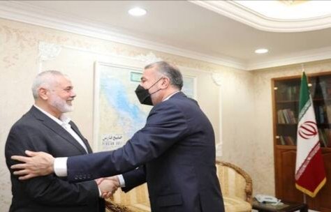وزير خارجية إيران التقى مع قائد حماس في الدوحة