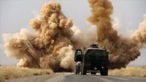 عبوة ناسفة تستهدف القوات الأمريكية وجهاز مكافحة الإرهاب قرب الموصل