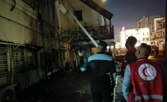 اربعة وفيات في حادثة حريق مستشفى الديوانية