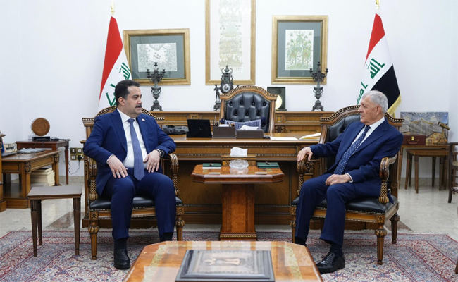 رئيسا الوزراء والجمهورية يبحثان وجود التحالف الدولي في العراق