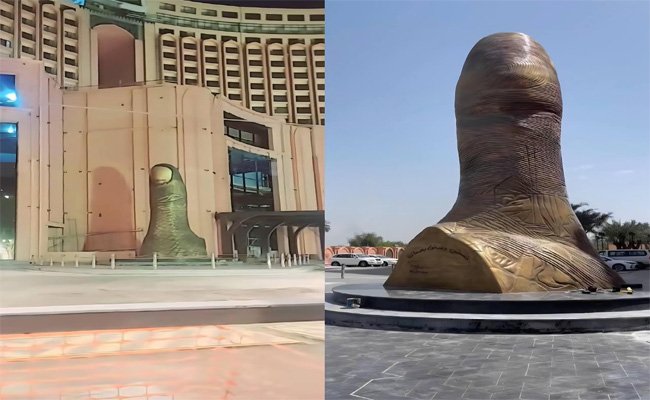 نقابة الفنانين: نصب الأصبع يخلو من القيمة الفنية ولا ينتمي لثفافة الرافدين