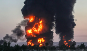 أربيل.. حريق مصفاة النفط مستمر