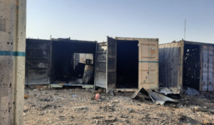 جرحى بين الجنود العراقيين في انفجار مستودع عند الحدود السورية