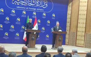 وزير الخارجية يحذر من توسيع بقعة الحرب الى لبنان وباقري: رؤيتنا لعلاقات شاملة مع العراق