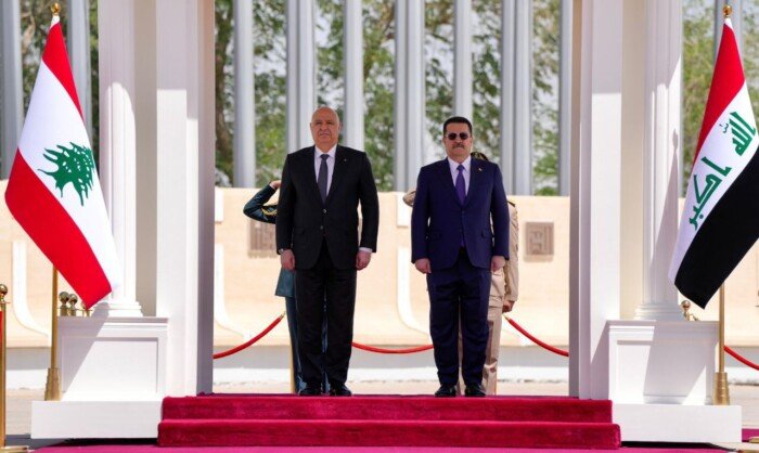 الرئيس اللبناني في بغداد لتعزيز العلاقات