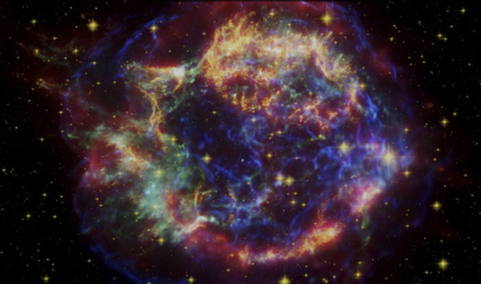 أول صورة لبقايا نجم انطفأ في انفجار مزدوج