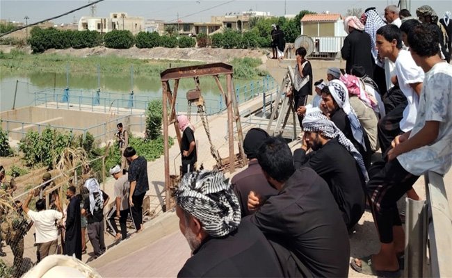 مظاهرات في ميسان احتجاجًا على شح المياه