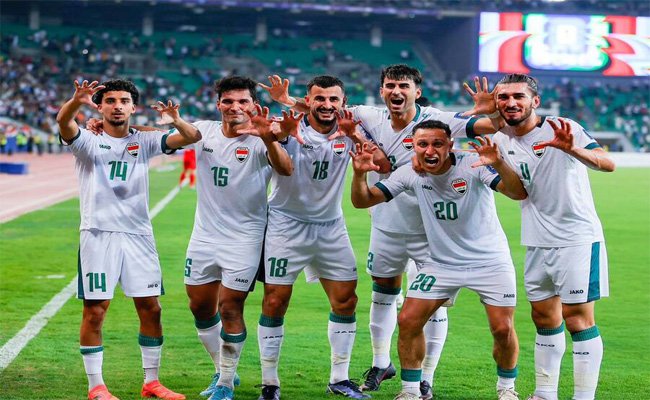 العراق يبدأ مشواره بكأس العرب امام البحرين