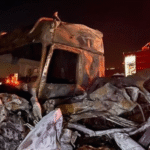 ضحايا في انقلاب واحتراق صهريج نفط في تكريت