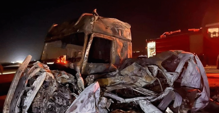 ضحايا في انقلاب واحتراق صهريج نفط في تكريت