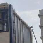 إجراءات أمنية في موقع انهيار مول الزهراء بالزعفرانية