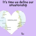 البيت الأبيض ينشر بطاقة تهنئة “عيد الحب” تحمل خريطة غرينلاند