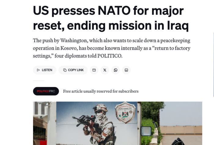 انسحاب مزدوج أميركي أطلسي يربك أمن العراق