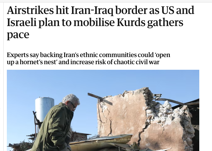 التصعيد على الحدود العراقية الإيرانية يضع كردستان في قلب المواجهة