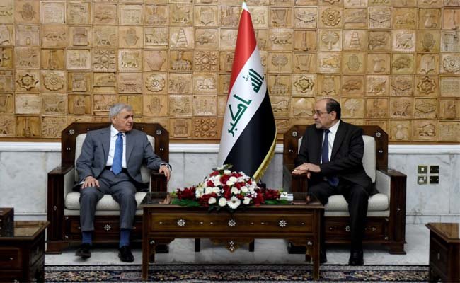 رئيس الجمهورية والمالكي يناقشان ضرورة توحيد الجهود وحفظ أمن العراق