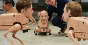 كلاب روبوتية بوجوه ماسك وبيزوس يشعل الجدل في برلين