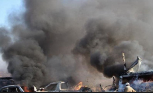 قصف على مواقع الحشد  قرب الحدود مع سوريا  