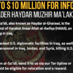 واشنطن تلاحق الغراوي بمكافأة 10 ملايين دولار