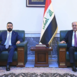 المالكي يستقبل رئيس الوزراء المكلف ويؤكد دعمه لتشكيل حكومة شراكة