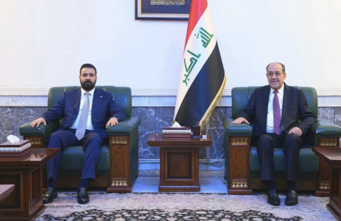 المالكي يستقبل رئيس الوزراء المكلف ويؤكد دعمه لتشكيل حكومة شراكة