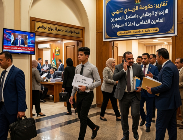 ثورة إدارية تضرب الوزارات..  حكومة الزيدي تقتلع أصحاب “المناصب المزدوجة”