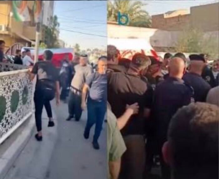 تشييع جثمان العميد هشام محمد في بغداد وسط حضور رسمي وشعبي واسع
