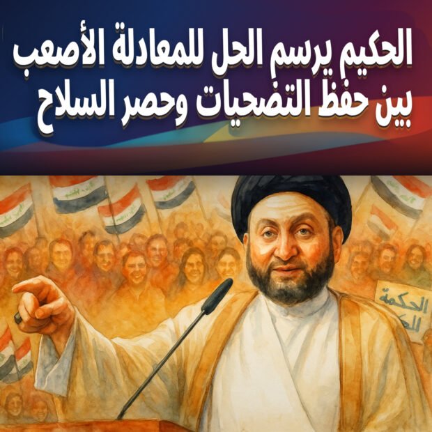 الحكيم يرسم الحل للمعادلة الأصعب بين حفظ التضحيات وحصر السلاح