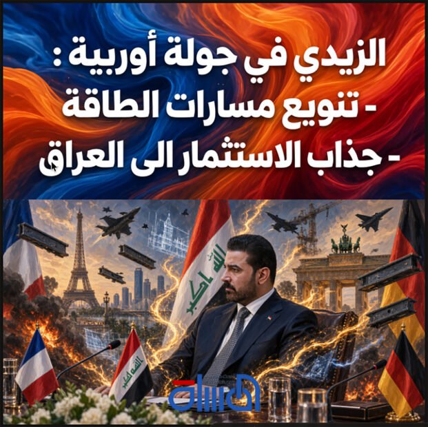 الزيدي في جولة أوربية لتنويع مسارات الطاقة وجذب الاستثمار الى العراق